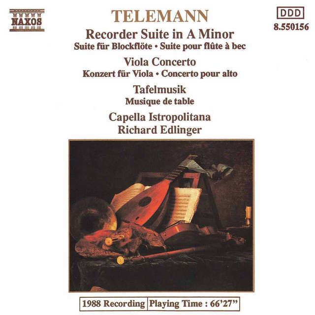 Georg Philip Telemann & Ensemble 'Opera Prima' & Cristiano Contadin - Sonata for recorder and treble viol w/ basso continuo in D minor, TWV42:d7. Andante. Vivace. Adagio. ( )